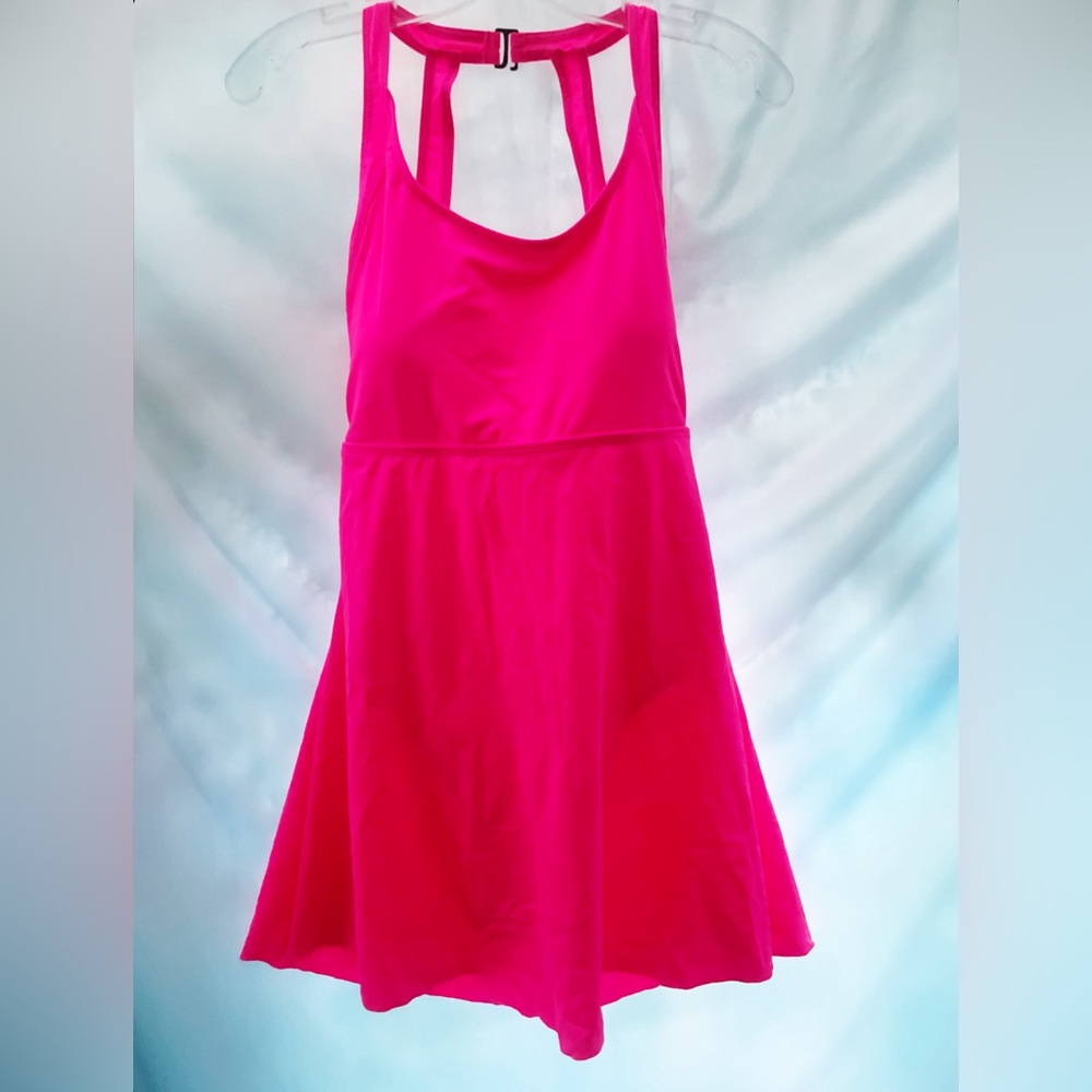 Halter Neck Open Back Swim Dress New